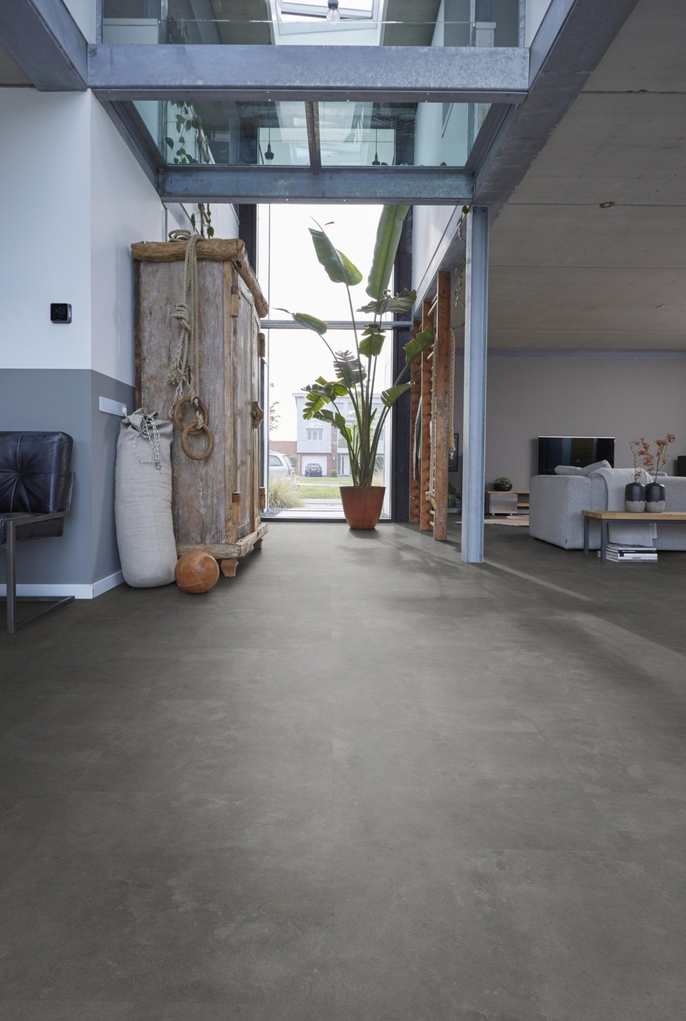 Floorlife Victoria Grey 5212 Tegel Dryback PVC - Natuursteenlook 61x61 cm - Solza.nl