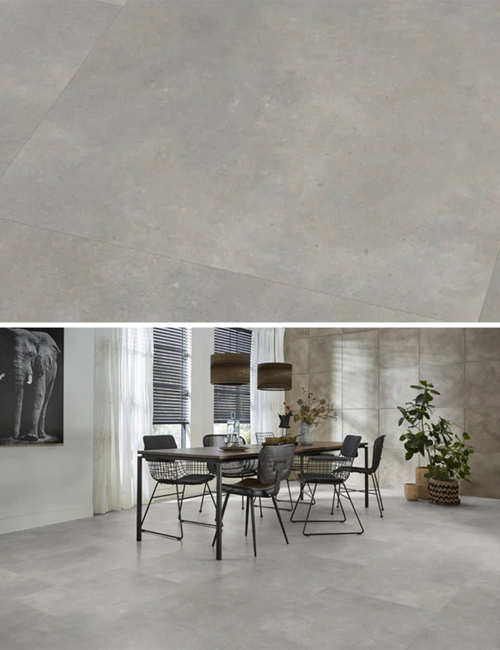 Floorlife Victoria Light Grey 5211 Tegel Dryback PVC - 61x61 cm - Solza.nl