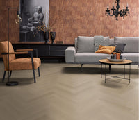 Floorlife Visgraat Click PVC YUP Fulham Herringbone Smoky 2612 SRC - Solza.nl