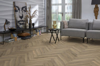 Floorlife Visgraat Click PVC YUP Herringbone Paddington Light Brown 3502 SRC - Solza.nl
