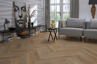 Floorlife Visgraat Click PVC YUP Leyton Herringbone Natural Oak 2822 SRC - Solza.nl