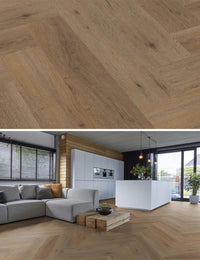 Floorlife Visgraat Click PVC YUP Leyton Herringbone Natural Oak 2822 SRC - Solza.nl