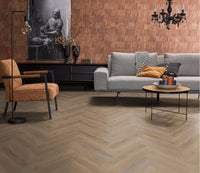 Floorlife Visgraat Click PVC YUP Leyton Herringbone Smoky 2821 SRC - Solza.nl