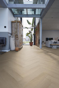 Floorlife Visgraat Click PVC YUP Merton Herringbone Beige 7610 - Solza.nl