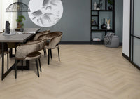 Floorlife Visgraat Click PVC YUP Merton Herringbone Beige 7610 - Solza.nl