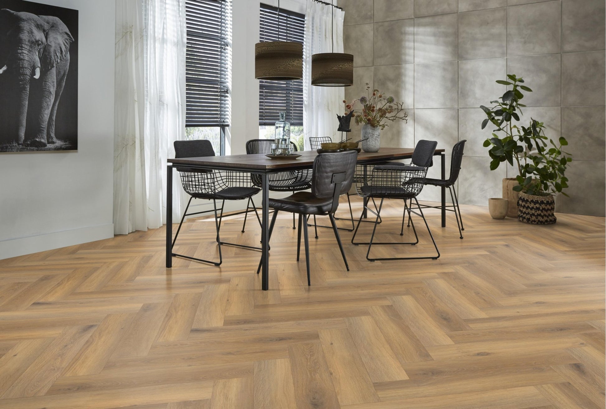 Floorlife Visgraat Laminaat Houtlook Bayside Eiken 4861 - Solza.nl