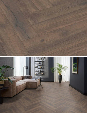 Herringbone laminate vloer