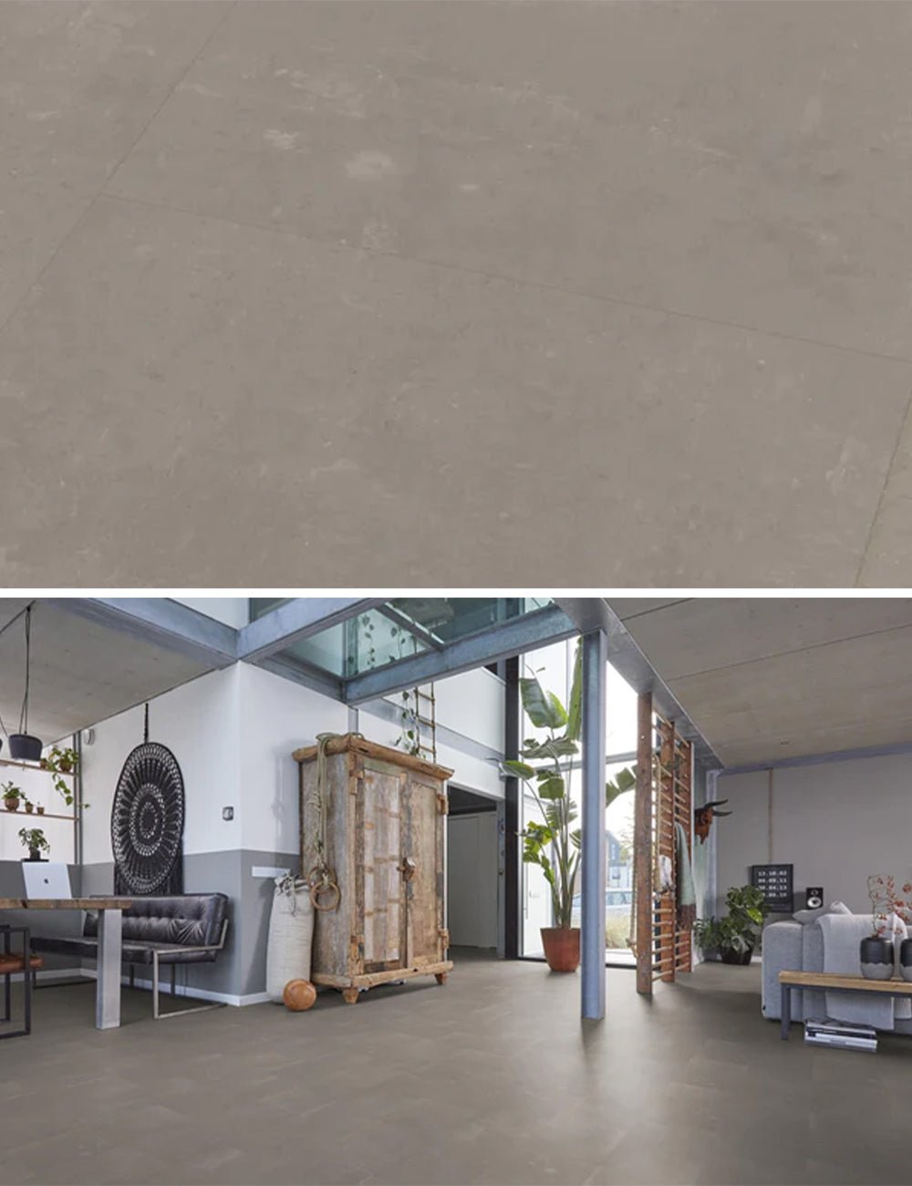 Floorlife Westminster Taupe 5201 Tile Dryback PVC - Solza.fr