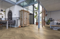 Floorlife Yup Chevron Paddington Beige Dryback PVC hongaarse punt - Solza.nl