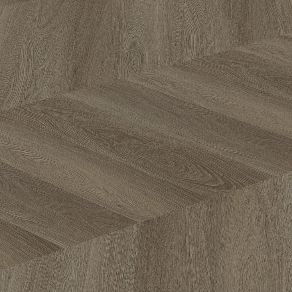 Floorlife Yup Fulham Chevron Brown 1615 Dryback PVC - Hongaarse Punt - Solza.nl