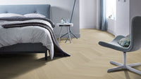 Floorlife Yup Fulham Chevron Chêne Naturel 1610 Dryback PVC - Point de Hongrie - Solza.fr