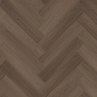 Floorlife Yup Fulham Herringbone Brown 1615 Dryback PVC - Solza.nl