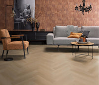 Floorlife Yup Fulham Herringbone Natural Oak Dryback PVC - Solza.nl