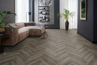 Floorlife Yup Herringbone Paddington Dark Grey Dryback PVC - Solza.nl