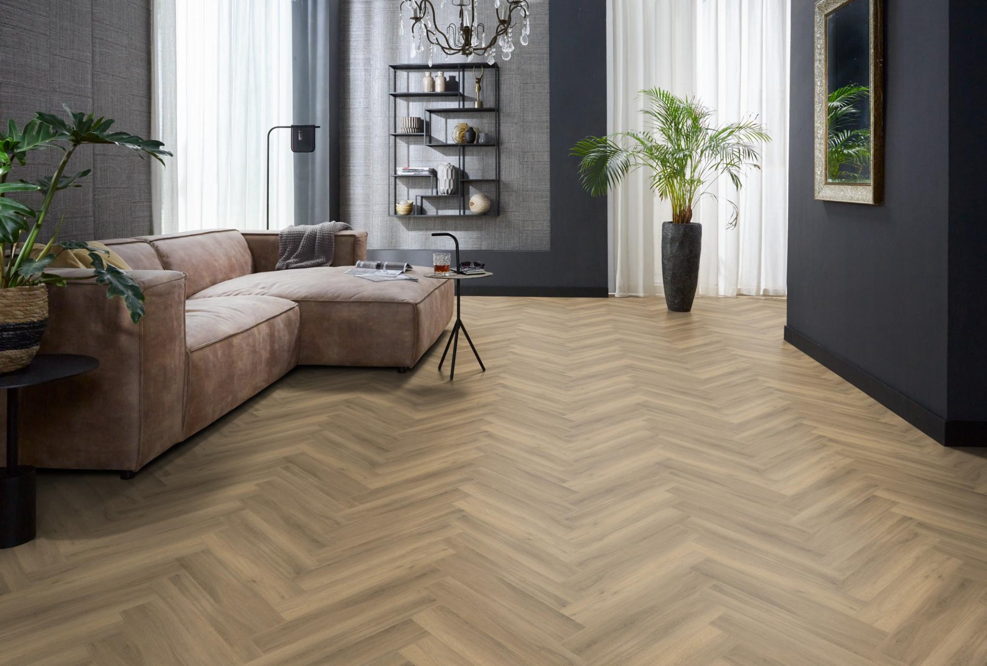 Floorlife Yup Herringbone Paddington Natural Dryback PVC - Solza.nl