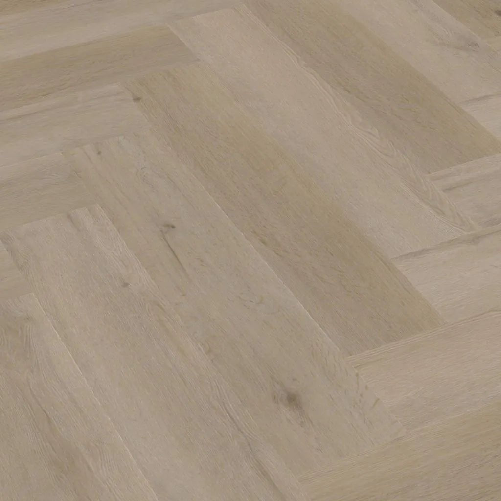 Floorlife Yup Leyton Herringbone Chêne clair PVC à sec - Solza.fr