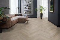 Floorlife Yup Leyton Herringbone Light Oak Dryback PVC - Noestarm visgraat - Solza.nl