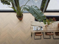 Floorlife YUP Sutton Herringbone Dryback Warm Beige 1504 Dryback PVC - Solza.nl