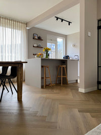 Floorlife YUP Sutton Herringbone Dryback Warm Natural 1503 Dryback PVC - Solza.nl