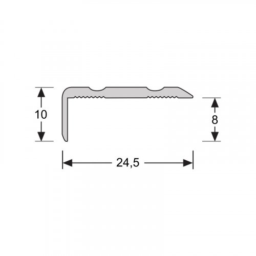 Profilé d'angle autocollant 10mm Chêne brossé clair 63104 - Solza.fr