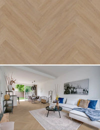 Hoomline Fusion Superior Herringbone V4 1075129 Gotham Oak Flax Click PVC | Isocore Technology - Solza.fr