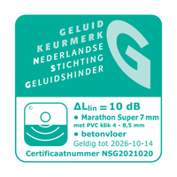 Marathon Super XPS Ondervloer 7 mm - 10dB Geluidsreductie - Solza.nl