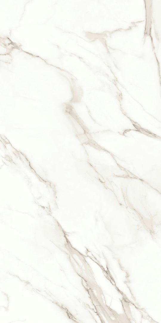 Carrelage aspect marbre Arezzo Calacatta 60x120 blanc - Brillant - Solza.nl
