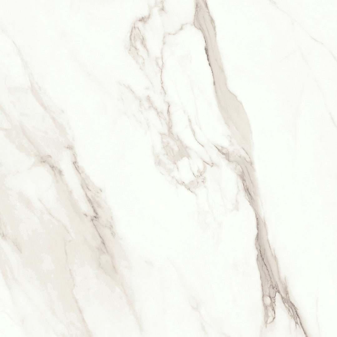 Carrelage aspect marbre Arezzo Calacatta 60x60 blanc - Brillant - Solza.nl