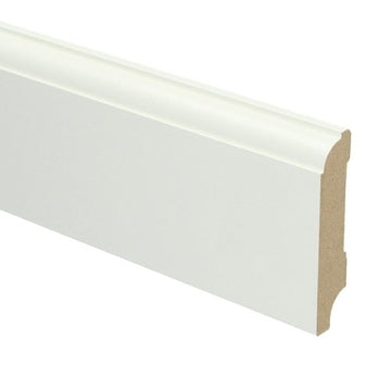MDF Eigentijdse plint 70x15 wit voorgel. RAL 9010
