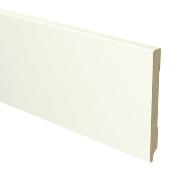 MDF Moderne plint 120x12 wit voorgelakt RAL 9010 - Solza.nl