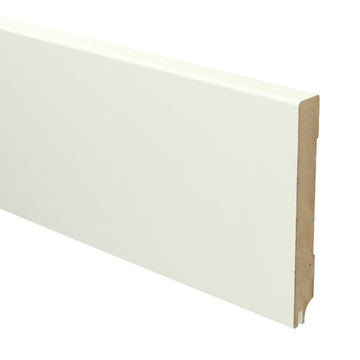 MDF Moderne plint 120x15 RAL 9010 + uitsparing