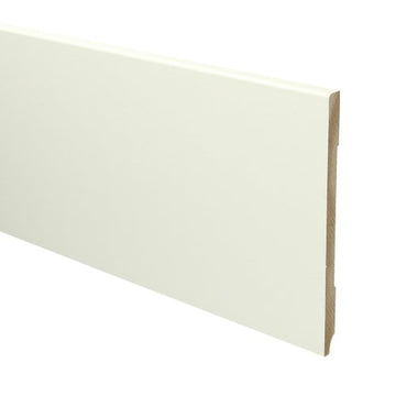MDF Moderne plint 150x9 wit voorgelakt RAL 9010 - Solza.nl