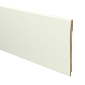 MDF Moderne plint 150x9 wit voorgelakt RAL 9010