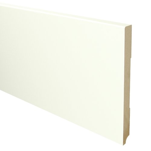 MDF Moderne plint 190x15 wit voorgelakt RAL 9010 - Solza.nl