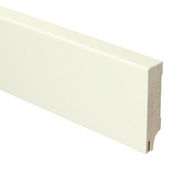 MDF Moderne plint 70x18 RAL 9010 + uitsparing