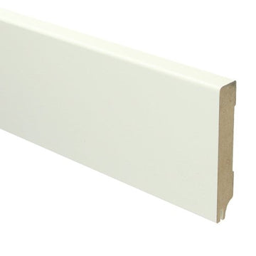 MDF Moderne plint 90x15 RAL 9010 + uitsparing