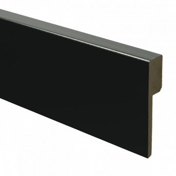 MDF Renovatieplint modern 90x18 voorgel. RAL 9005 (zwart)