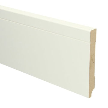 MDF Tijdloze plint 120x15 wit voorgelakt RAL 9010