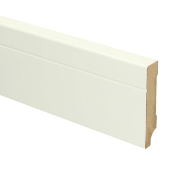 MDF Tijdloze plint 70x12 wit voorgelakt RAL 9010