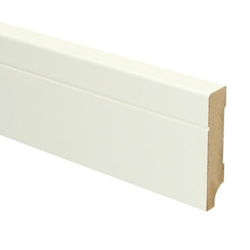MDF Tijdloze plint 70x15 wit voorgelakt RAL 9010