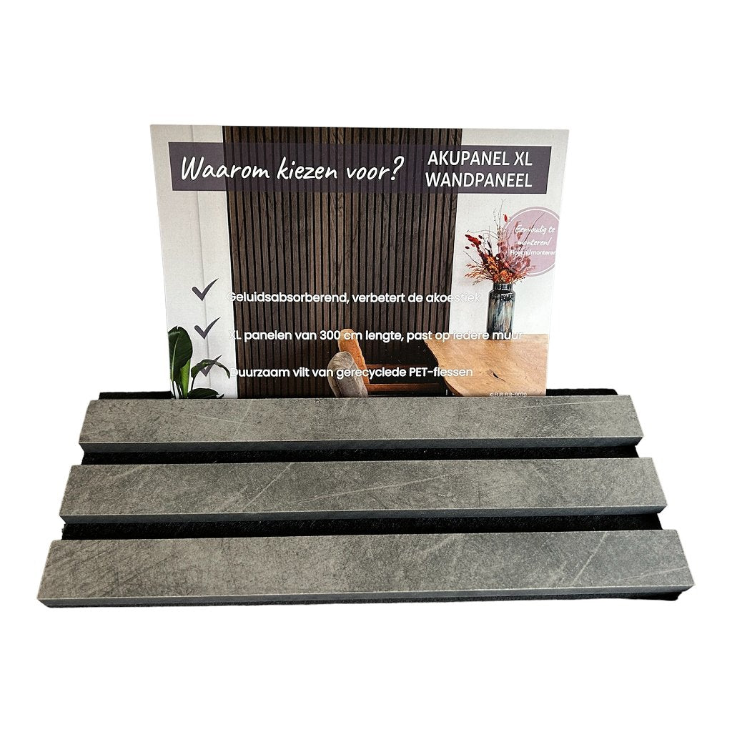 Sample Floer Akupanel XL Panneaux muraux gris béton - Solza