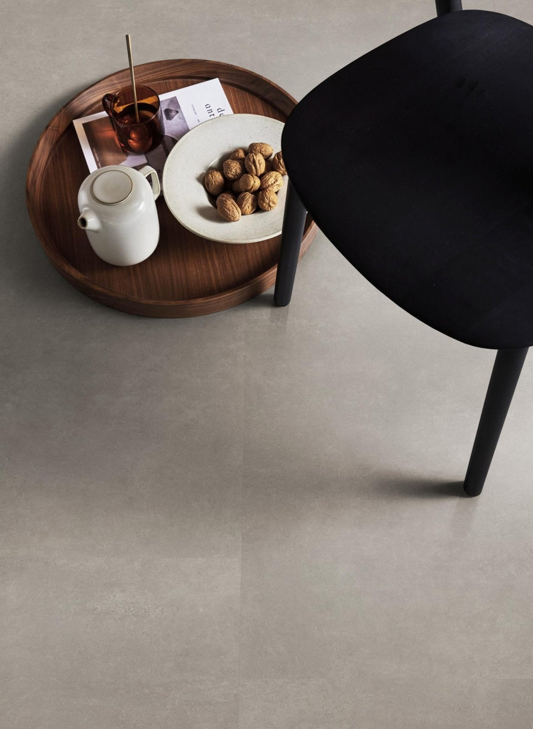 Proefmonster vtwonen Plak PVC Basic Dark Grey (Dryback) - Solza.nl