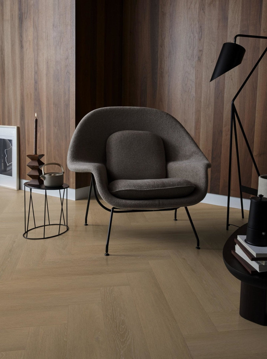 Proefmonster vtwonen Plak PVC Herringbone Sun Kissed (Dryback) - Solza.nl