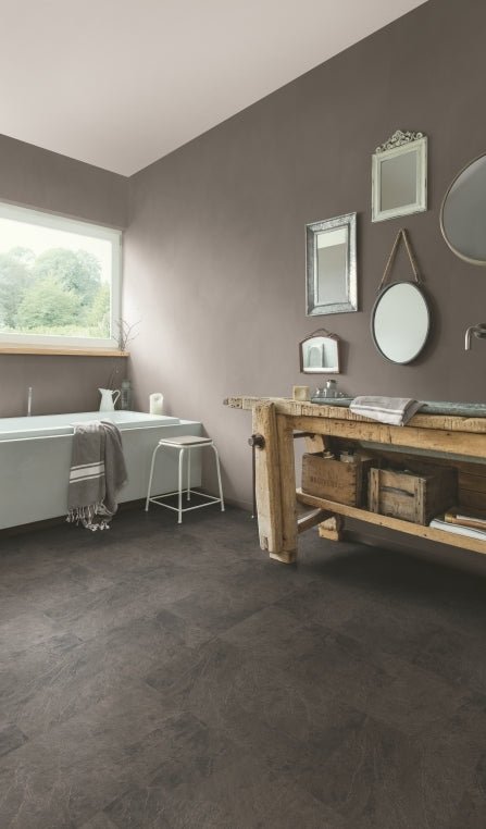 Quick-Step Blush SGTC20304 Black slate - Vierkante tegel plak PVC - Solza.nl