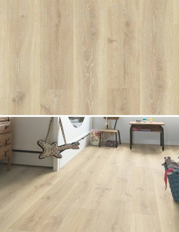 Quick-Step Creo CRH3179 laminaat - Tennessee lichte eik - Beige vloer