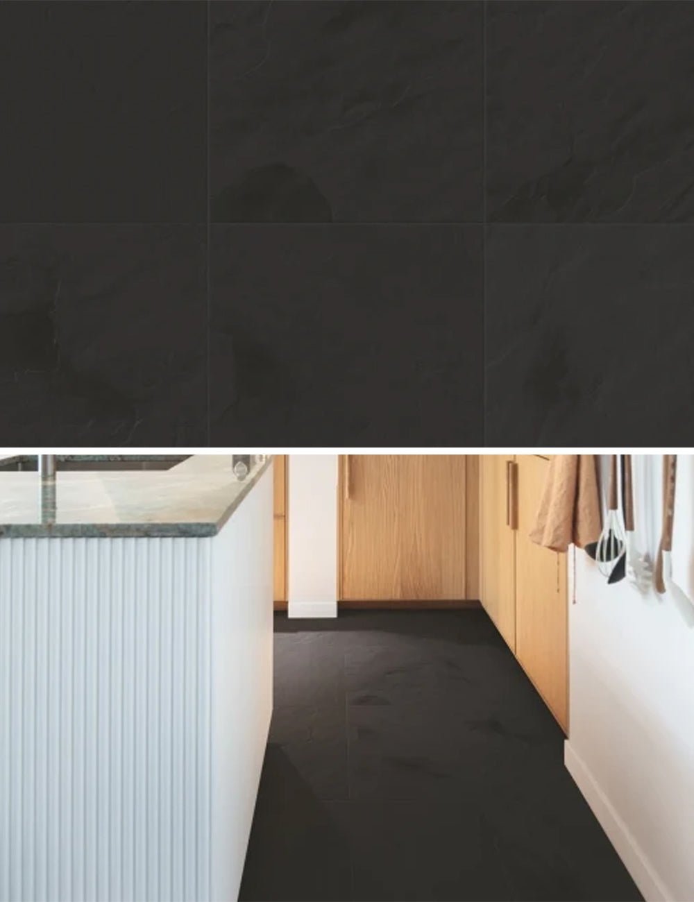 Quick-Step Muse MUS5492 - Carrelage stratifié ardoise noire - Solza.fr