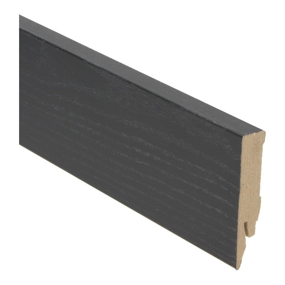 Plinthe à feuille droite 70X14 Noir 27091 - Solza.fr