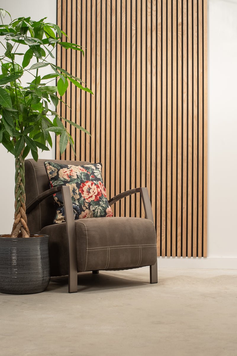 Akupanel Zwart 240x60 cm | Akoestische Wandpanelen | Modern Wand & Plafondpaneel | Stijlvolle