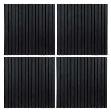 Solza Akupanel Zwart Eiken 60x60cm - Per Set 4 Stuks