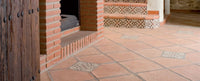 Terracotta tegels 40x40x2cm Roja - Handgemaakt - Solza.nl